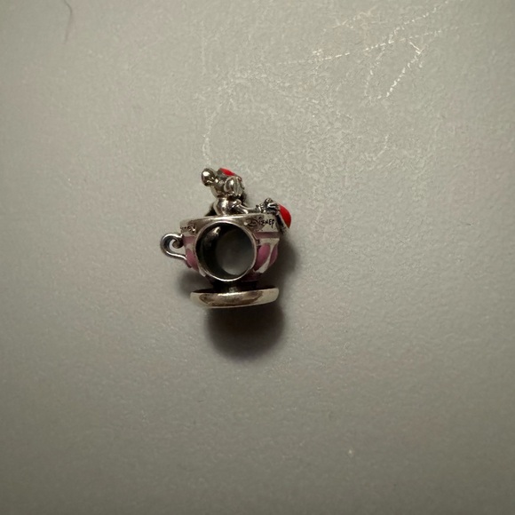 Disney Parks Charm with Red and Pink Hearts Pandora. Like new - Picture 4 of 6